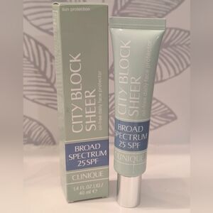Clinique City Block Sheer SPF 25 Full Size NWT